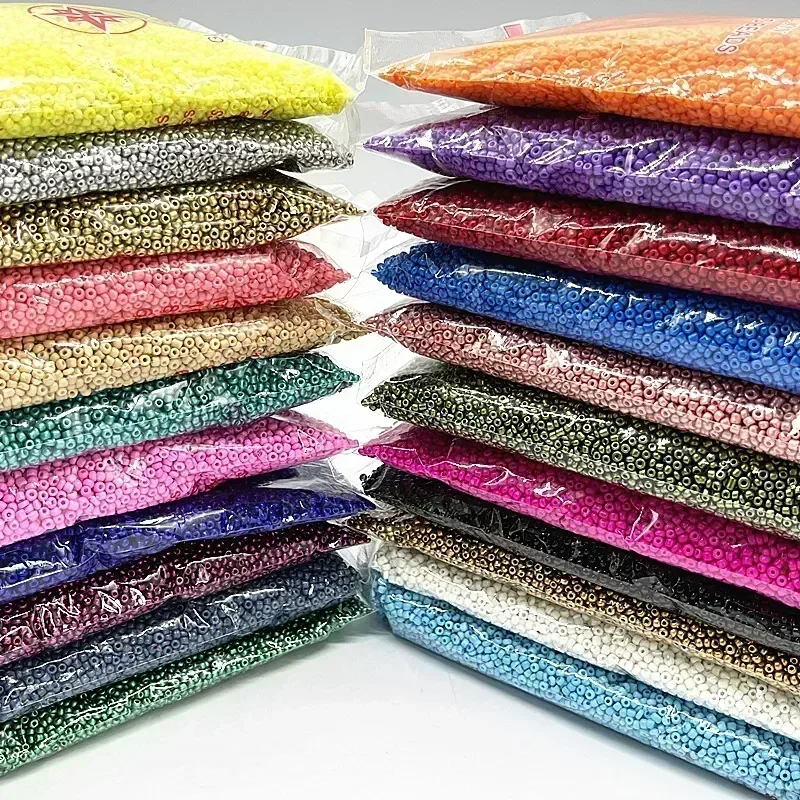 10g Colorful Glass Seed Beads  - Glass Seed Beads 2Mm Jewelry Making ulasan dan harga