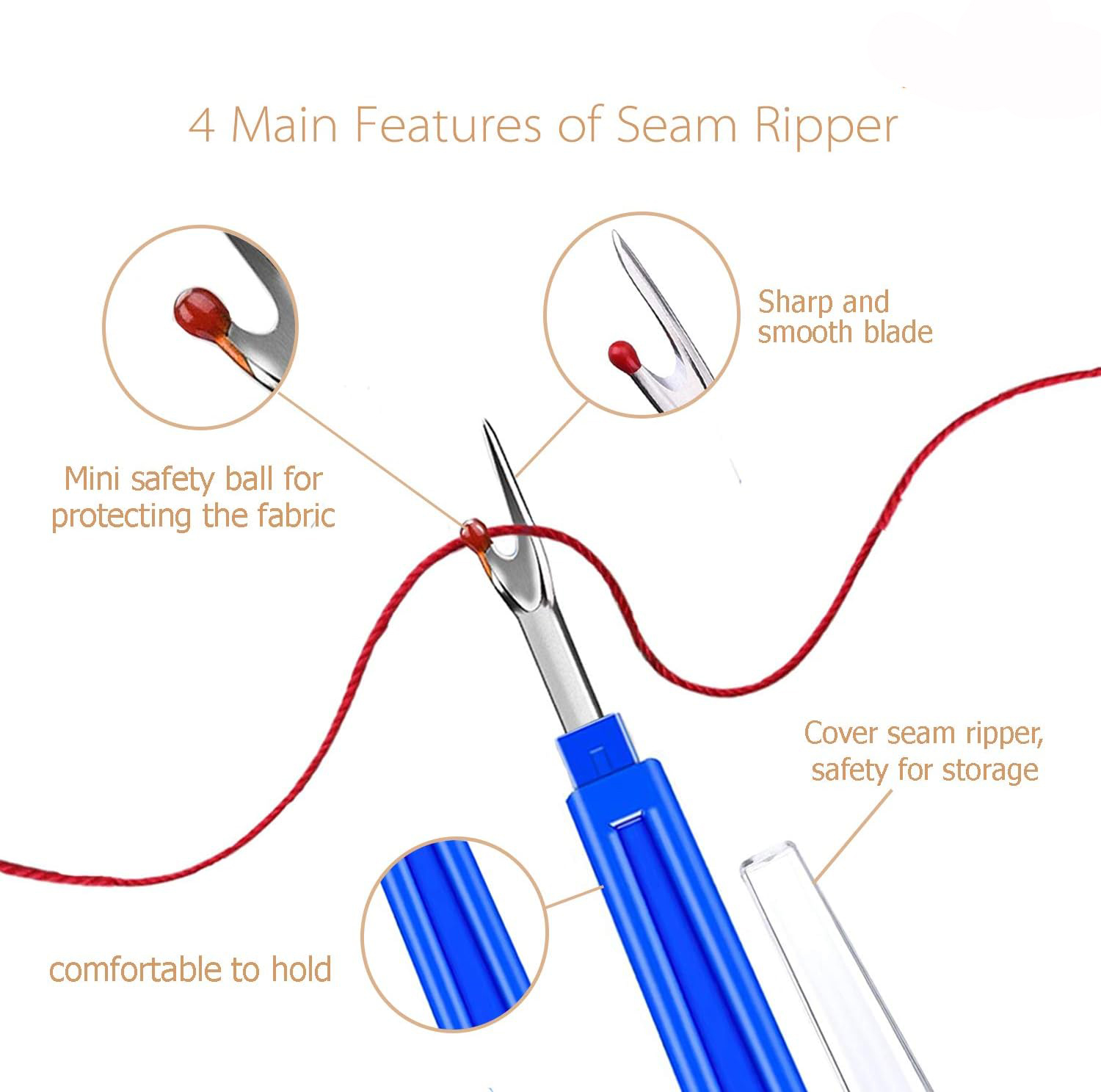 Sewing Seam Ripper Kit  Sewing - Cotton Embroidery Thread Skeins ulasan dan harga