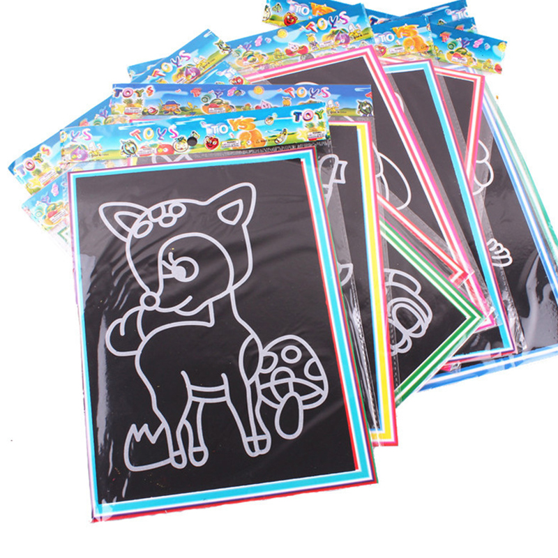 10Sheets Scratching Painting P - Painting Supplies ulasan dan harga