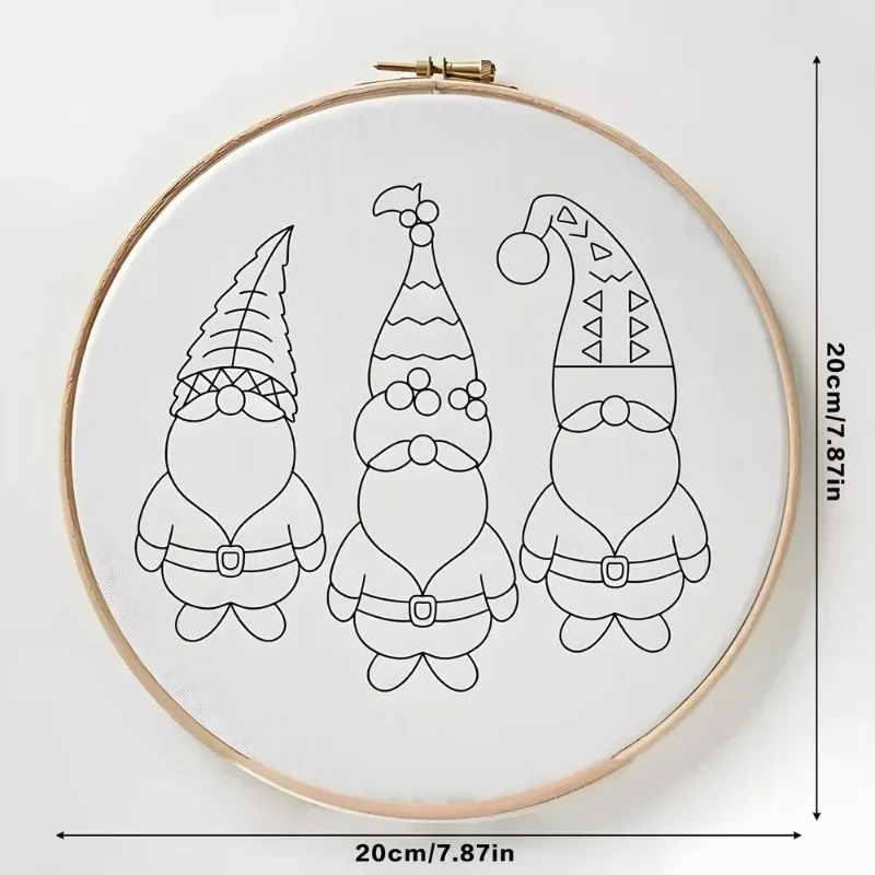 Hand Embroidery Starter Kit DI - Cross Stitch Stamped Kits Beginners ulasan dan harga