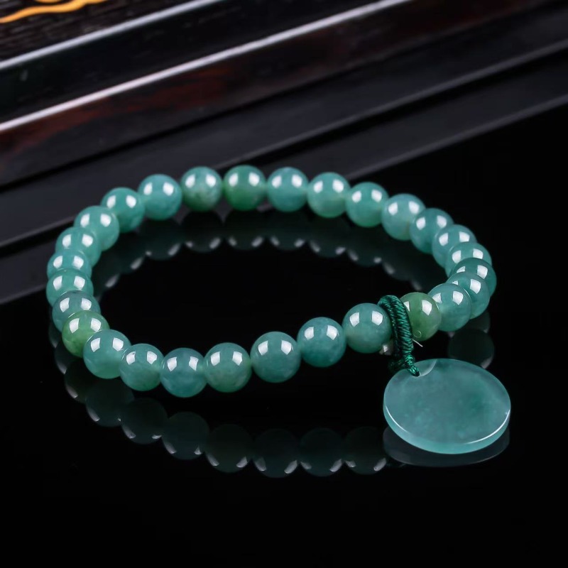Natural Jadeite Blue Water Not - Beading ulasan dan harga