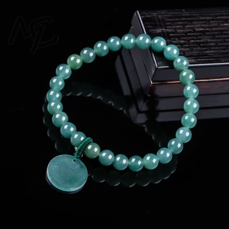 Natural Jadeite Blue Water Not - Beading ulasan dan harga