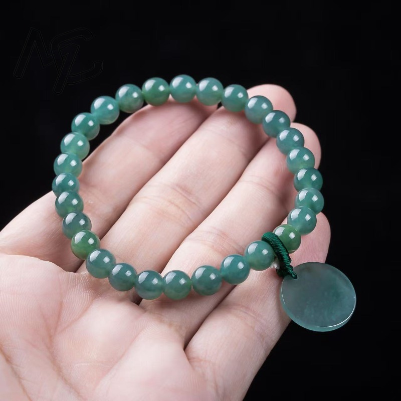 Natural Jadeite Blue Water Not - Beading ulasan dan harga