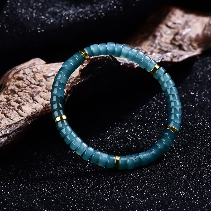 Natural Jadeite Blue Water Aba - Beading ulasan dan harga