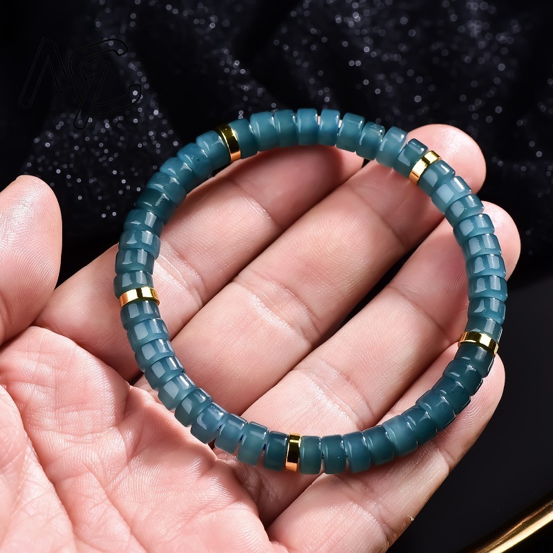 Natural Jadeite Blue Water Aba - Beading ulasan dan harga