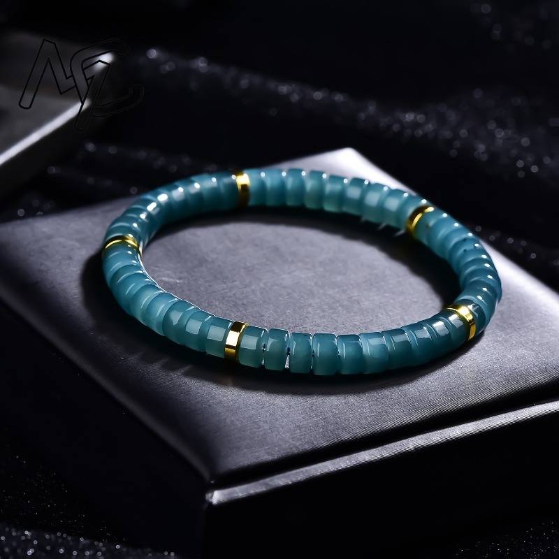 Natural Jadeite Blue Water Aba - Beading ulasan dan harga