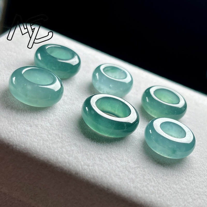 Natural Emerald Blue Water Luc - Beading ulasan dan harga