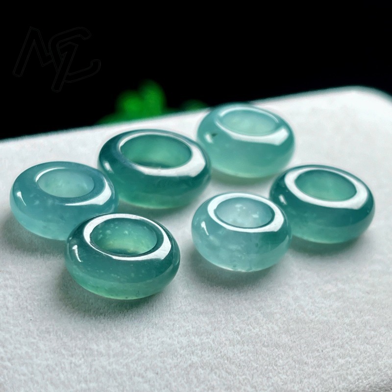 Natural Emerald Blue Water Luc - Beading ulasan dan harga