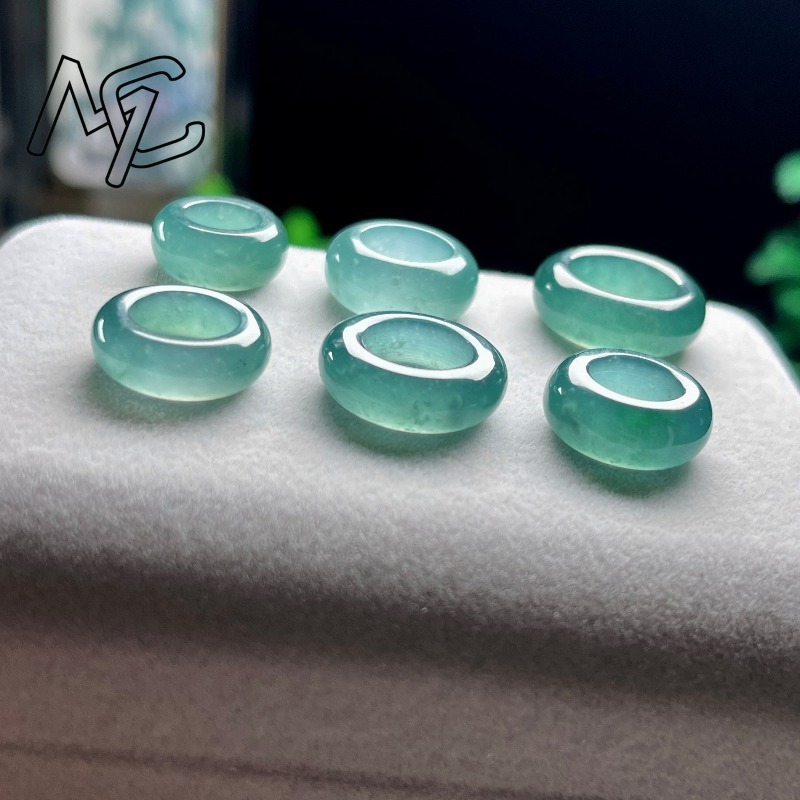 Natural Emerald Blue Water Luc - Beading ulasan dan harga