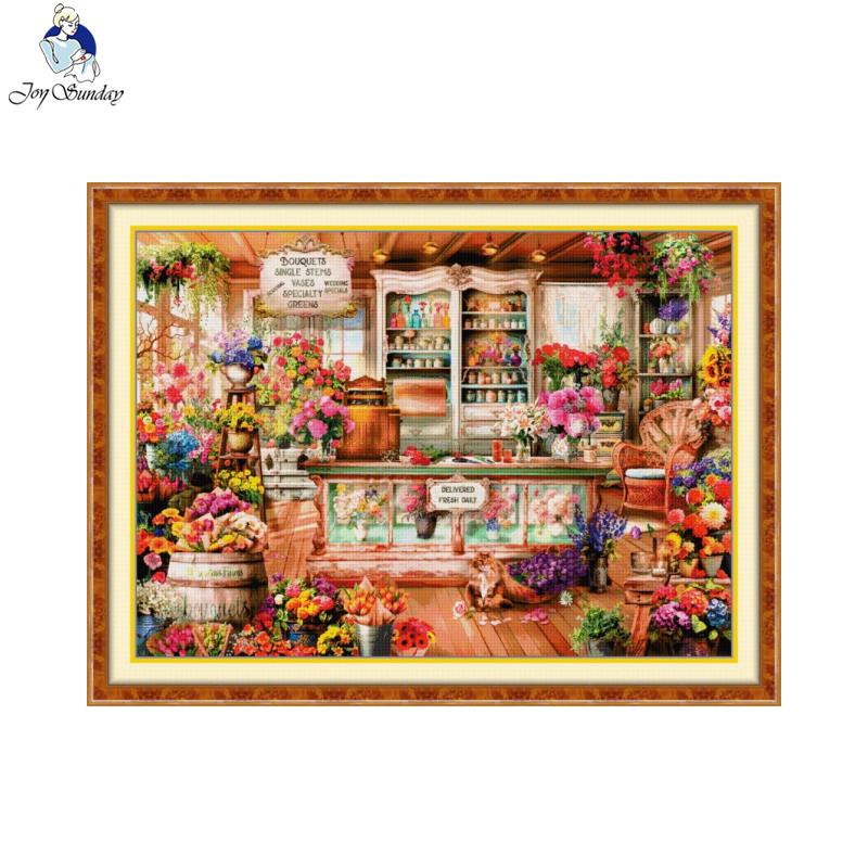 Joy Sunday Flower Shop Pattern - Cotton Embroidery Thread Skeins ulasan dan harga