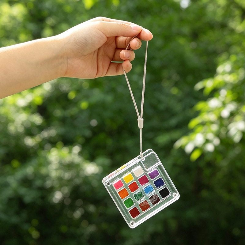 15 Colors Portable Travel Soli - Watercolor Paint Set Solid Pigment ulasan dan harga
