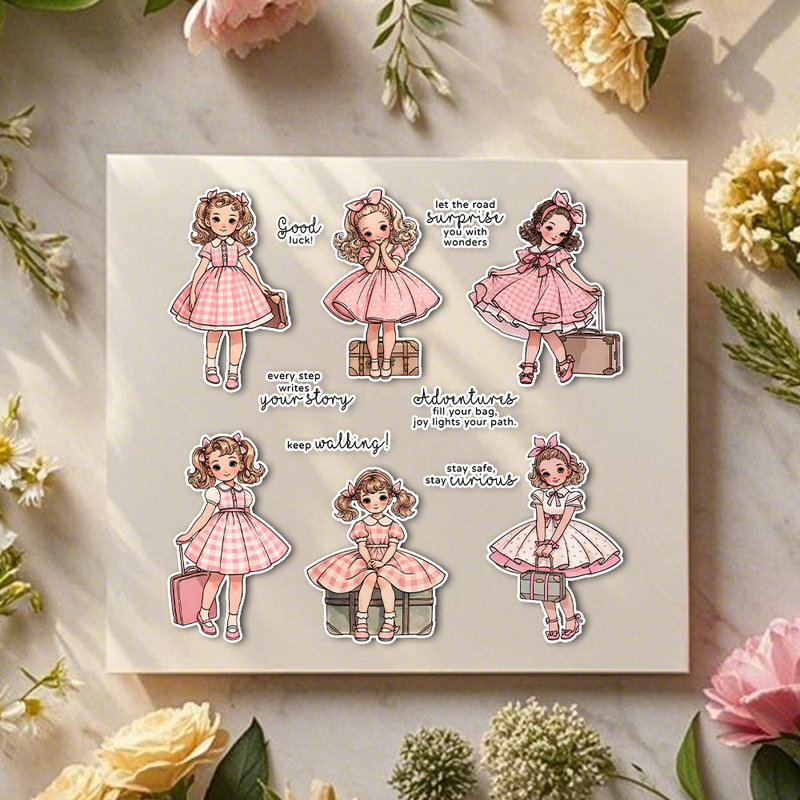 Suncraft Lovely Traveling Litt - Clear Silicone Stamps For Card Making ulasan dan harga