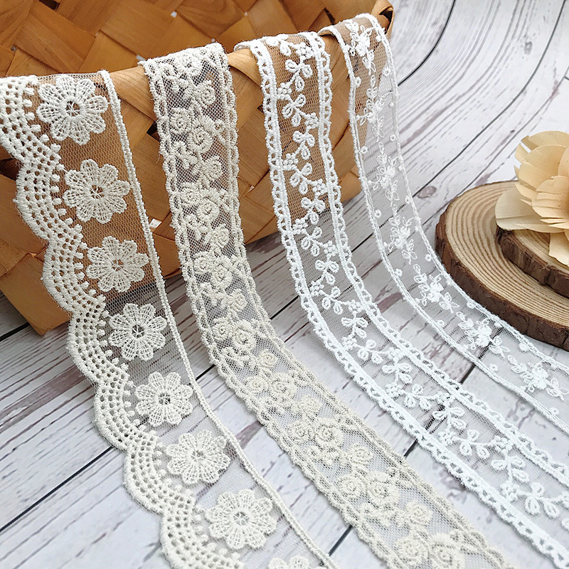 3Yards/Lot Embroidery White Be - Cotton Embroidery Thread Skeins ulasan dan harga