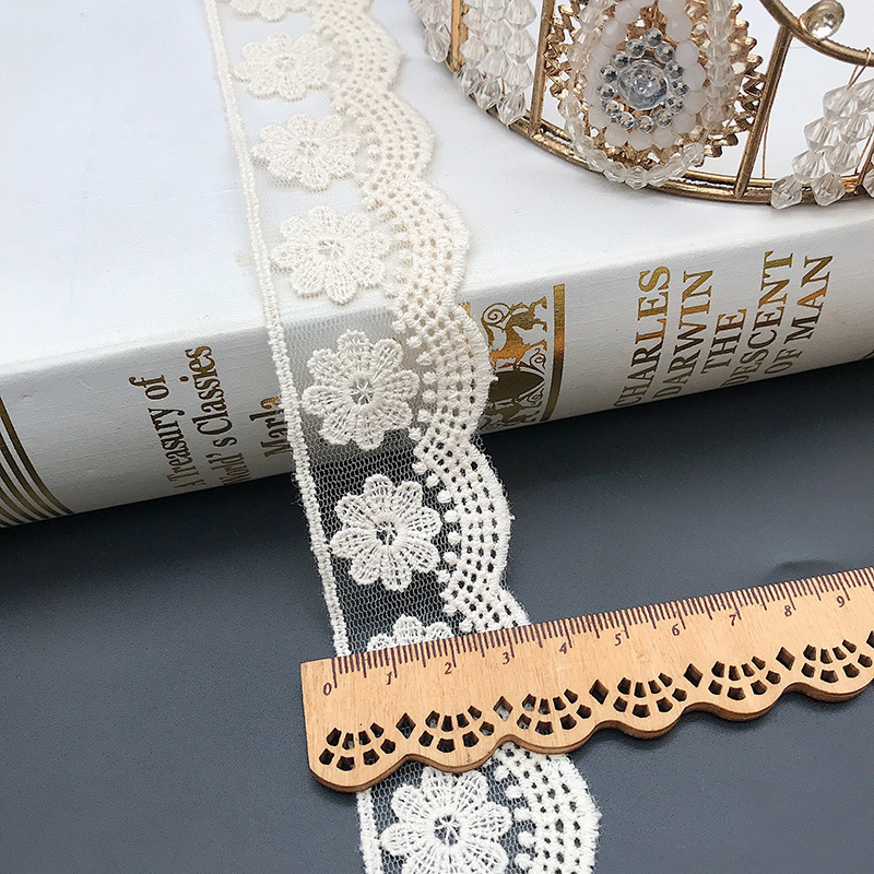 3Yards/Lot Embroidery White Be - Cotton Embroidery Thread Skeins ulasan dan harga