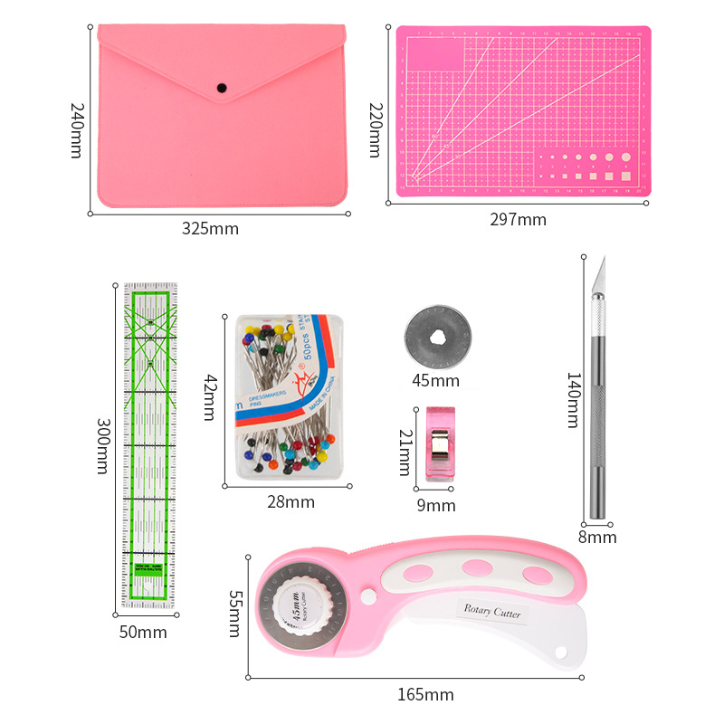Rotary Cutter Set Pink - Quilt - Rotary Cutter For Fabric 45Mm ulasan dan harga
